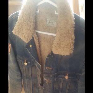 Men Ralph Lauren denim jacket size Large